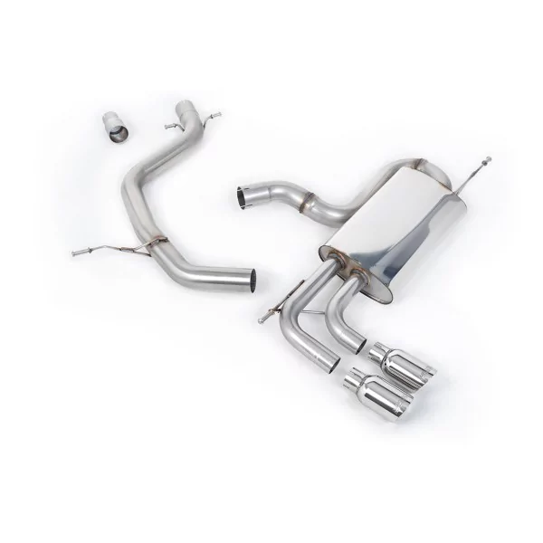 Milltek SSXVW195 cat-back exhaust for Volkswagen Golf Mk6 GT 1.4 TSI 160PS, polished GT-80 tips