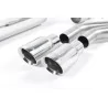 Milltek SSXVW241 cat-back exhaust for Volkswagen Golf MK7 GTD 2.0 TDI 185PS, polished GT-80 tips - detail