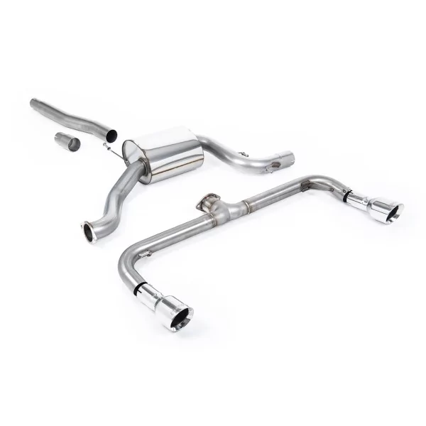 Milltek SSXVW249 cat-back exhaust for Volkswagen Scirocco GT 2.0 TSi 200PS, polished GT-100 tips