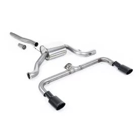 Milltek SSXVW250 cat-back exhaust for Volkswagen Scirocco GT 2.0 TSi 200PS, black oval tips