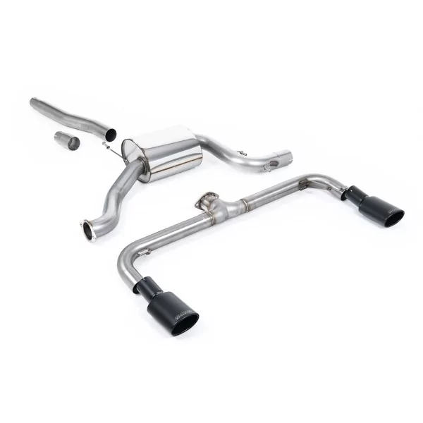 Milltek SSXVW250 cat-back exhaust for Volkswagen Scirocco GT 2.0 TSi 200PS, black oval tips