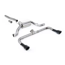 Milltek SSXVW251 cat-back exhaust for Volkswagen Scirocco GT 2.0 TSi 200PS, black GT-100 tips