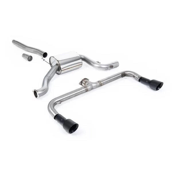 Milltek SSXVW251 cat-back exhaust for Volkswagen Scirocco GT 2.0 TSi 200PS, black GT-100 tips