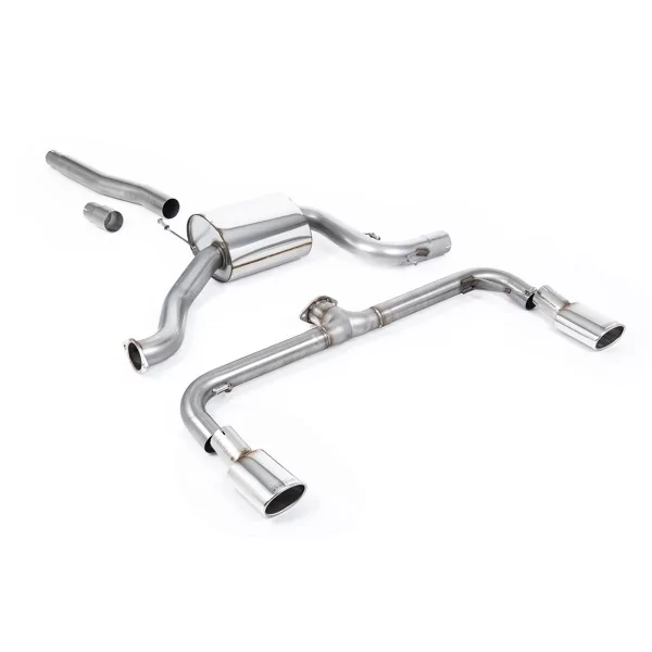 Milltek SSXVW252 cat-back exhaust for Volkswagen Scirocco GT 2.0 TSi 200PS, polished oval tips