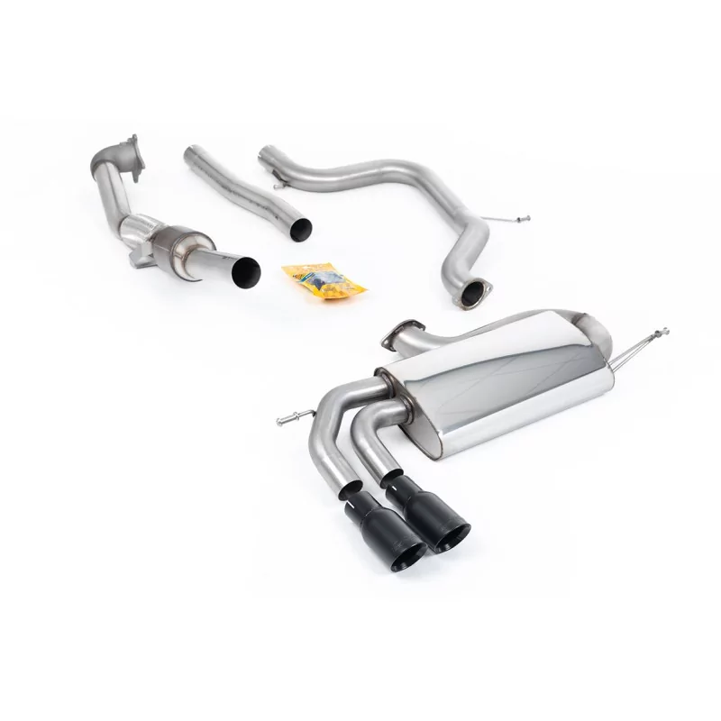 Milltek SSXVW278 turbo-back exhaust for Volkswagen Golf, black GT-80 tips Milltek SSXVW278 turbo-back exhaust for Volkswagen Golf, black GT-80 tips