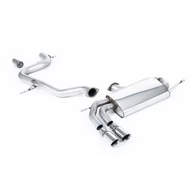 Escape cat-back Milltek SSXVW281 para Volkswagen Golf, colas GT-80 pulidas