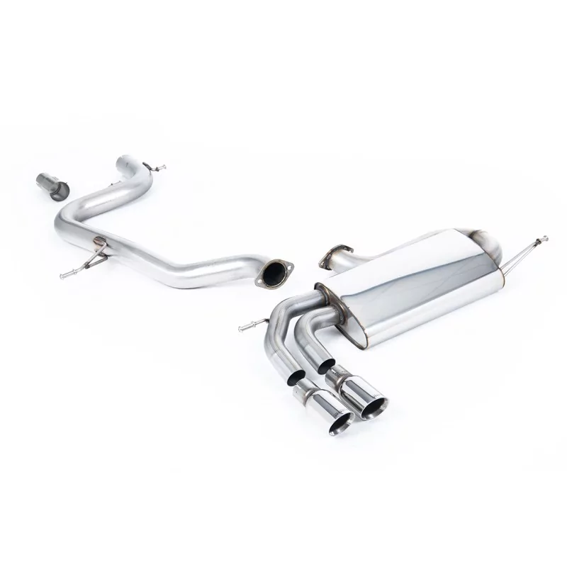 Escape cat-back Milltek SSXVW281 para Volkswagen Golf, colas GT-80 pulidas Escape cat-back Milltek SSXVW281 para Volkswagen Golf, colas GT-80 pulidas