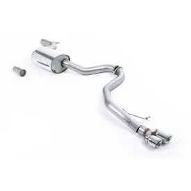 Escape cat-back Milltek SSXVW293 para Volkswagen Jetta Mk6 GLI 2.0 TSI, colas GT-80 pulidas