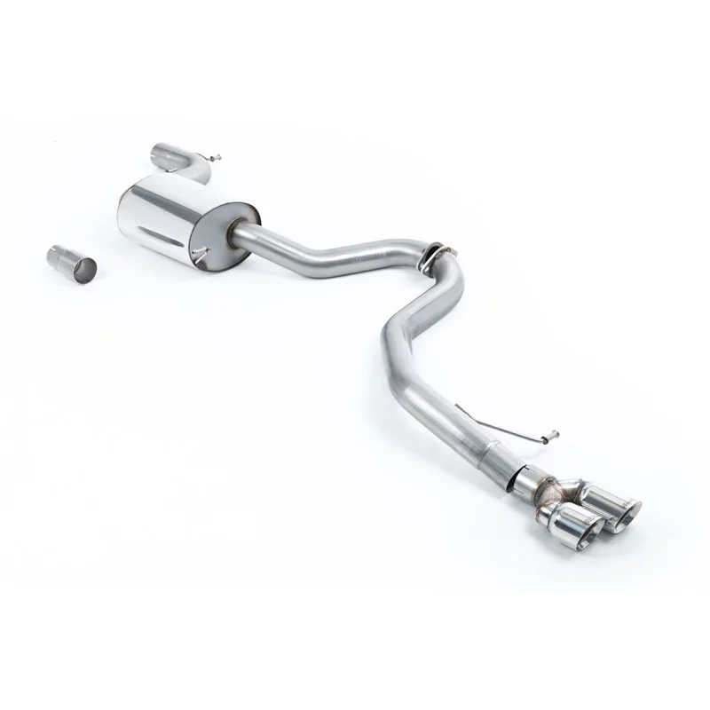 Milltek SSXVW293 cat-back exhaust for Volkswagen Jetta Mk6 GLI 2.0 TSI, polished GT-80 tips Milltek SSXVW293 cat-back exhaust for Volkswagen Jetta Mk6 GLI 2.0 TSI, polished GT-80 tips