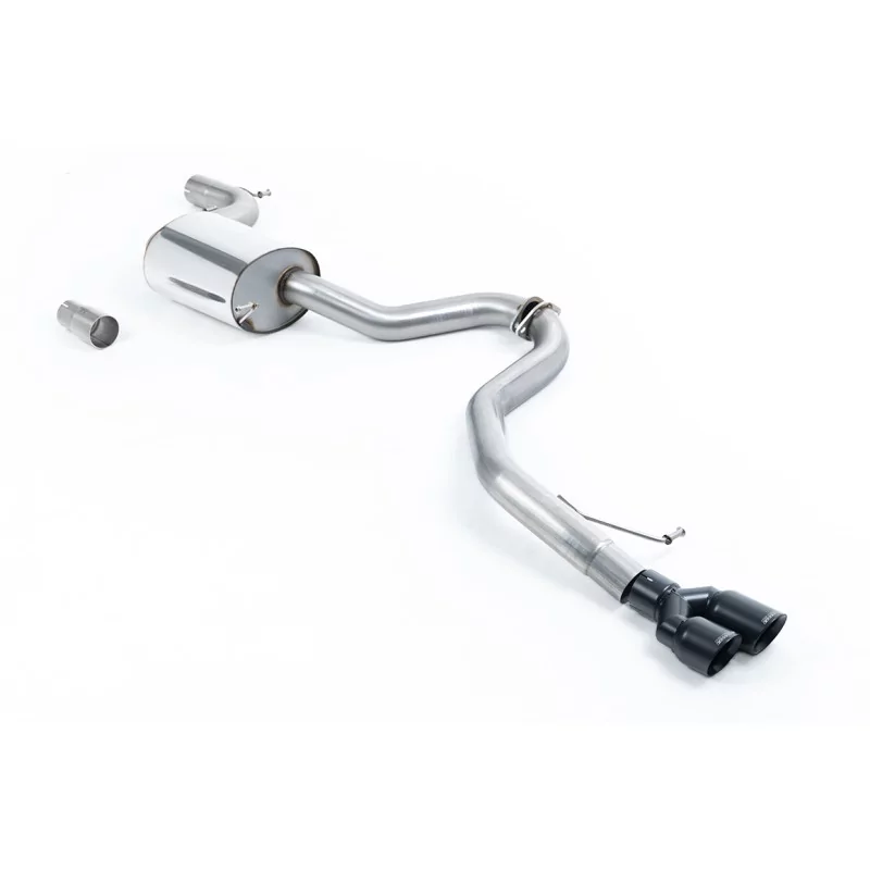 Échappement cat-back Milltek SSXVW316 pour Volkswagen Jetta Mk6 GLI 2.0 TSI, embouts GT-80 noirs Échappement cat-back Milltek SSXVW316 pour Volkswagen Jetta Mk6 GLI 2.0 TSI, embouts GT-80 noirs