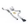 Échappement turbo-back Milltek SSXVW317 pour Volkswagen Jetta Mk6 GLI 2.0 TSI, embouts GT-80 noirs