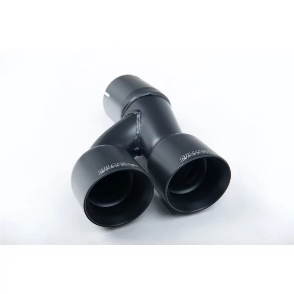 Milltek SSXVW323 cat-back exhaust for Volkswagen Polo GTI 1.8 TSI 192PS, black GT-80 tips - detail