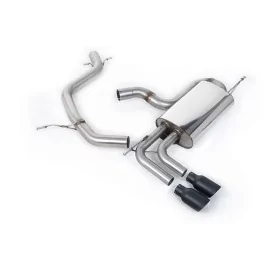 Échappement cat-back Milltek SSXVW328 pour Volkswagen Golf Mk5 GTi Edition 30 2.0T FSi 230PS, embouts GT-80 noirs