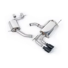 Milltek SSXVW331 cat-back exhaust for Volkswagen Golf Mk6 GT 1.4 TSI 160PS, black GT-80 tips