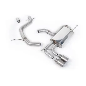 Escape cat-back Milltek SSXVW337 para Volkswagen Golf Mk6 GT 1.4 TSI 160PS, colas GT-80 de titanio