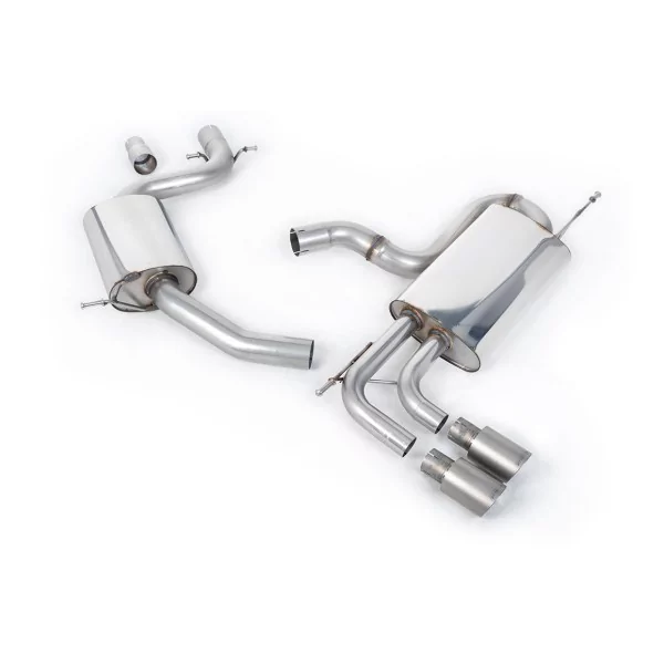 Escape cat-back Milltek SSXVW338 para Volkswagen Golf Mk6 GT 1.4 TSI 160PS, colas GT-80 de titanio