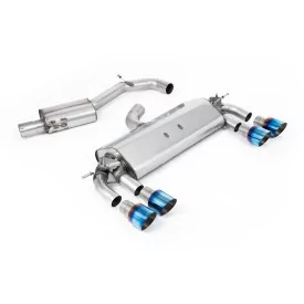 Milltek SSXVW402 cat-back exhaust for Volkswagen Golf MK7 R 2.0 TSI 300PS, burnt titanium GT-100 tips