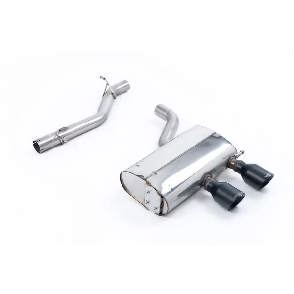 Milltek SSXVW418 cat-back exhaust for Volkswagen Golf MK5 R32 3.2 V6, black GT-100 tips