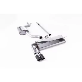 Escape cat-back Milltek SSXVW519 para Volkswagen Golf Mk7.5 1.5TSI Evo GT & R-Line, colas de carbono
