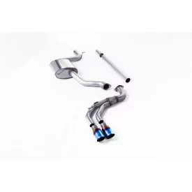 Milltek SSXVW521 cat-back exhaust for Volkswagen Golf Mk7.5 1.5TSI Evo GT & R-Line, burnt titanium GT-80 tips