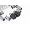 Échappement cat-back Milltek SSXVW523 pour Volkswagen Golf Mk7.5 1.5TSI Evo GT & R-Line, embouts Jet-102 carbone - détail