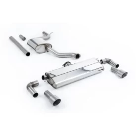Échappement cat-back Milltek SSXVW525 pour Volkswagen Golf Mk7.5 1.5TSI Evo GT & R-Line, embouts titane