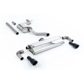 Milltek SSXVW526 cat-back exhaust for Volkswagen Golf Mk7.5 1.5TSI Evo GT & R-Line, black GT-100 tips