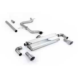Échappement cat-back Milltek SSXVW530 pour Volkswagen Golf Mk7.5 1.5TSI Evo GT & R-Line, embouts titane
