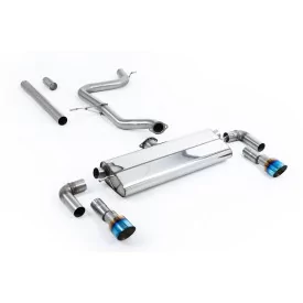 Milltek SSXVW531 cat-back exhaust for Volkswagen Golf Mk7.5 1.5TSI Evo GT & R-Line, burnt titanium GT-100 tips