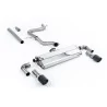 Escape cat-back Milltek SSXVW532 para Volkswagen Golf Mk7.5 1.5TSI Evo GT & R-Line, colas Jet-102 de carbono