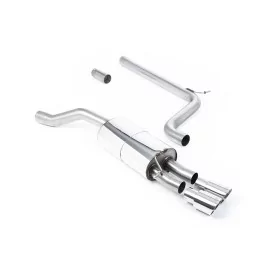 Scarico cat-back Milltek SSXVW556 per Volkswagen Polo GTI 2.0 TSI, terminali GT-90 lucidi