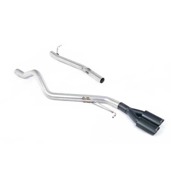 Milltek SSXVW576 particulate filter-back exhaust for Volkswagen Transporter / Caravelle, black oval tips