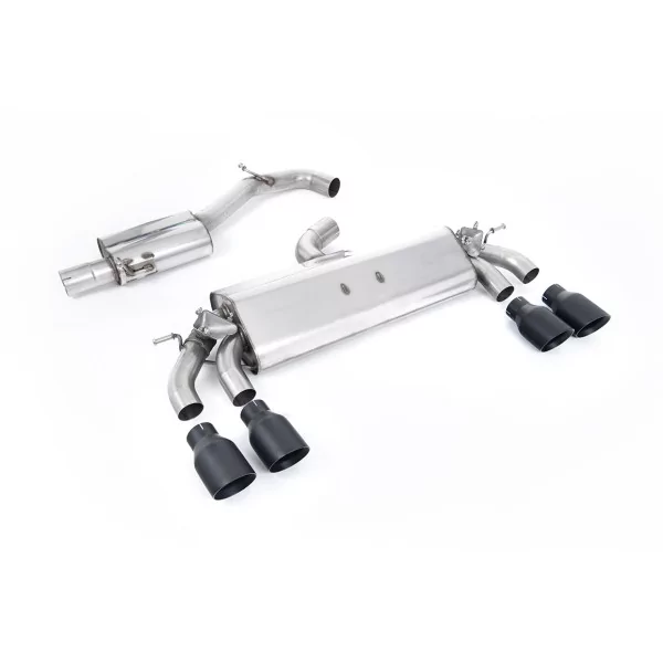 Milltek SSXVW578 cat-back exhaust for Volkswagen Golf Mk7.5 R 2.0 TSI 310PS, black GT-100 tips