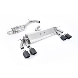 Milltek SSXVW581 cat-back exhaust for Volkswagen Golf Mk7.5 R 2.0 TSI 310PS, carbon Jet-100 tips