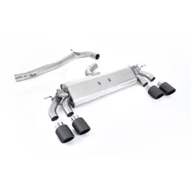 Scarico cat-back Milltek SSXVW582 per Volkswagen Golf, terminali Jet-100 in carbonio