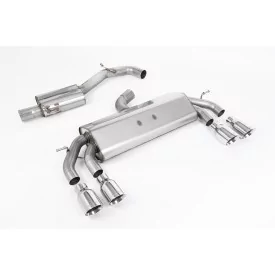 Échappement cat-back Milltek SSXVW583 pour Volkswagen Golf Mk7.5 R 2.0 TSI 310PS, embouts GT-100 polis