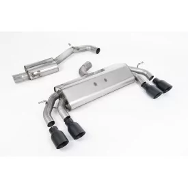 Échappement cat-back Milltek SSXVW584 pour Volkswagen Golf Mk7.5 R 2.0 TSI 310PS, embouts GT-100 noirs