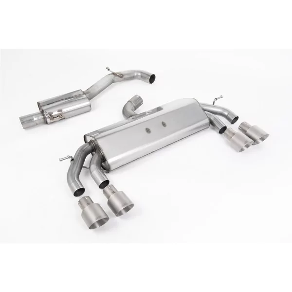 Milltek SSXVW585 cat-back exhaust for Volkswagen Golf Mk7.5 R 2.0 TSI 310PS, titanium GT-100 tips