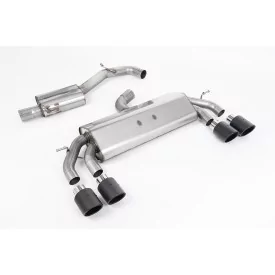 Échappement cat-back Milltek SSXVW587 pour Volkswagen Golf Mk7.5 R 2.0 TSI 310PS, embouts Jet-100 carbone