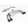 Échappement cat-back Milltek SSXVW587 pour Volkswagen Golf Mk7.5 R 2.0 TSI 310PS, embouts Jet-100 carbone