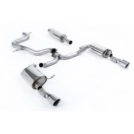 Échappement cat-back Milltek SSXVW608 pour Volkswagen Jetta Mk7 GLi 2.0T, embouts GT-100 polis