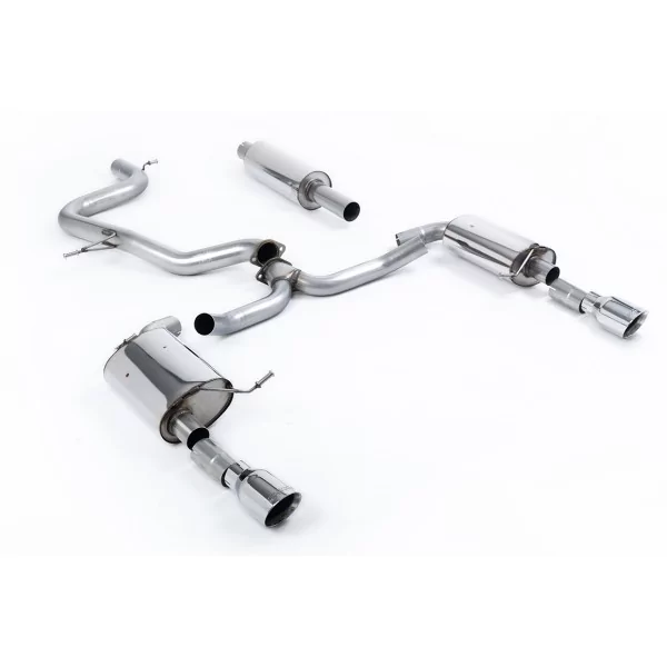 Escape cat-back Milltek SSXVW608 para Volkswagen Jetta Mk7 GLi 2.0T, colas GT-100 pulidas