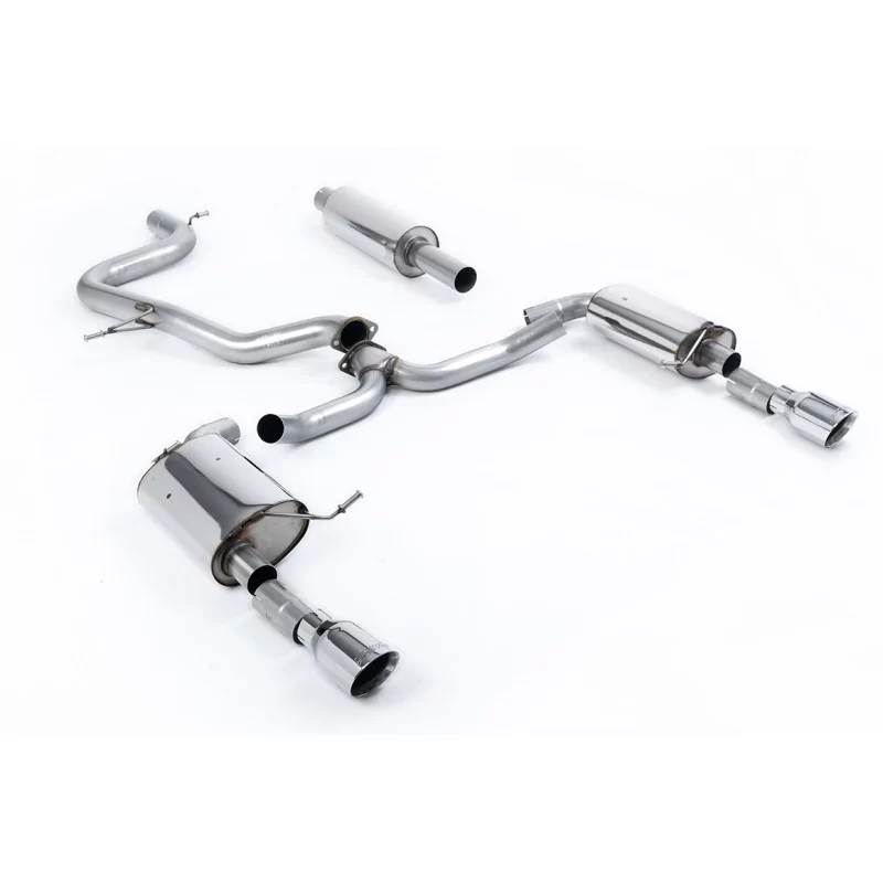 Escape cat-back Milltek SSXVW608 para Volkswagen Jetta Mk7 GLi 2.0T, colas GT-100 pulidas Escape cat-back Milltek SSXVW608 para Volkswagen Jetta Mk7 GLi 2.0T, colas GT-100 pulidas