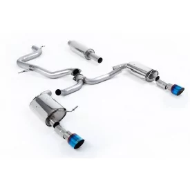 Milltek SSXVW611 cat-back exhaust for Volkswagen Jetta Mk7 GLi 2.0T, burnt titanium GT-100 tips