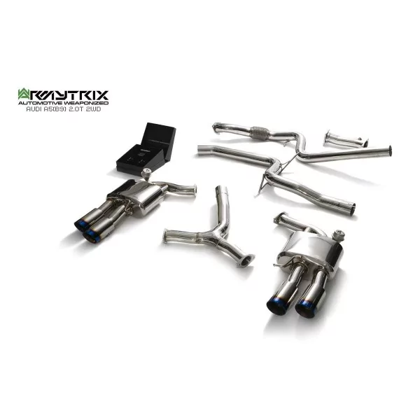Armytrix Audi A5 (B9) 2.0 TFSI 2WD Coupé Non-OPF (2016-) Cat-Back Valvetronic