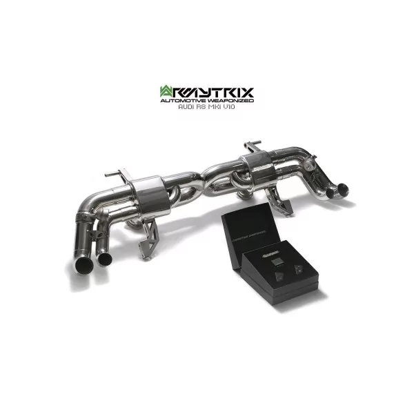 Armytrix Audi R8 (42) V10 5.2 FSI Coupé/Spyder (2009-2012) Cat-Back Valvetronic in Titanio