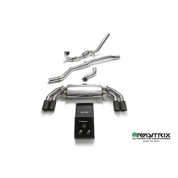 Armytrix Audi S1 (8X) 2.0 TFSI Hatchback/Sportback (2014-2018) Cat-Back Valvetronic