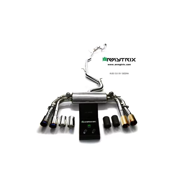 Armytrix Audi S3 (8V) 2.0 TFSI Sedan (2013-2020) Cat-Back Valvetronic
