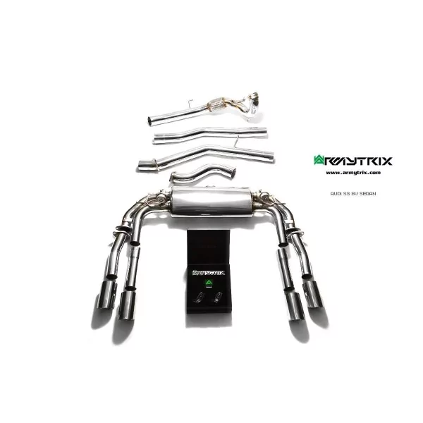 Armytrix Audi S3 (8V) 2.0 TFSI Sedan (2013-2020) Cat-Back Valvetronic