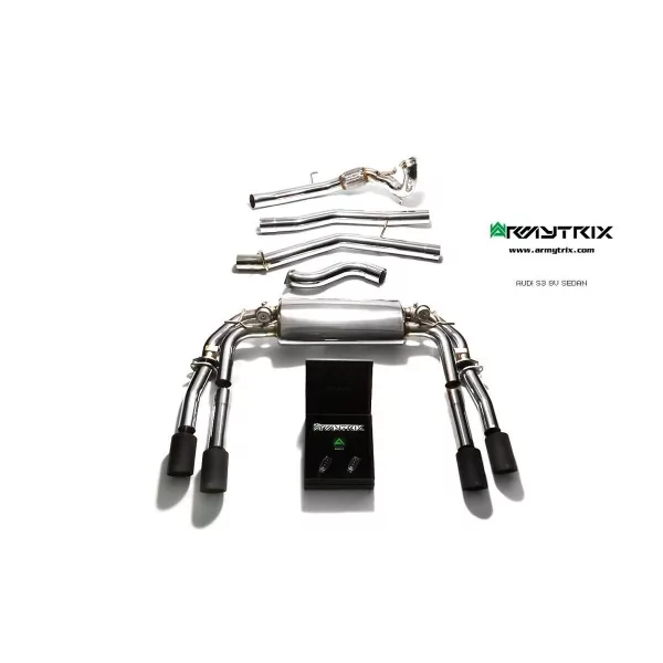 Armytrix Audi S3 (8V) 2.0 TFSI Sedan (2013-2020) Cat-Back Valvetronic